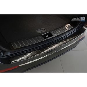 Zwart RVS Bumper beschermer passend voor Kia Optima Combi 2016- 'Ribs' AV245056