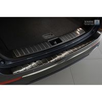 Zwart RVS Bumper beschermer passend voor Kia Optima Combi 2016- 'Ribs' AV245056 - thumbnail