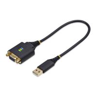 USB-kabel Startech 1P1FFCN-USB-SERIAL Zwart 30 cm