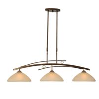 Masterlight Eetkamer hanglampBolzano 3-lichts bronsbruin - 2937-21-34 Masterlight Eetkamer hanglampBolzano 3-lichts bronsbruin - 2937-21-34