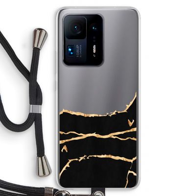 Gouden marmer: Xiaomi Mi Mix 4 Transparant Hoesje met koord