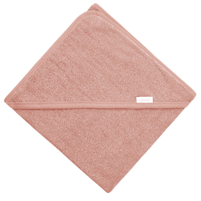 Badcape met naam - Vintage Pink - 80 x 80 cm