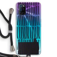 Moroccan stripes: Oppo A72 Transparant Hoesje met koord Moroccan stripes: Oppo A72 Transparant Hoesje met koord