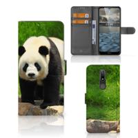 Nokia 2.4 | Telefoonhoesje | Met pasjeshouder | Panda