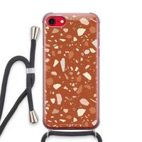 Terrazzo N°22: iPhone SE 2020 Transparant Hoesje met koord