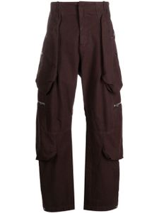 Jacquemus pantalon droit Le Cargo Croissant - Marron