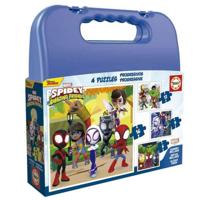 Set van 4 Puzzels Spidey Briefcase
