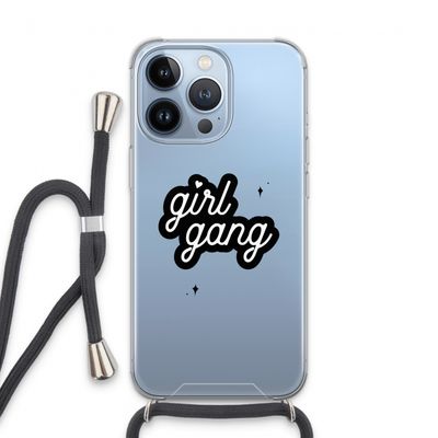 Girl Gang: iPhone 13 Pro Transparant Hoesje met koord