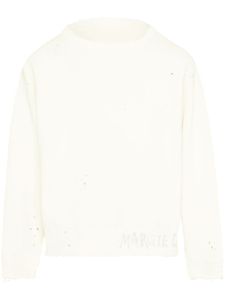 Maison Margiela sweat Handwritten en coton - Blanc