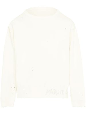 Maison Margiela sweat Handwritten en coton - Blanc