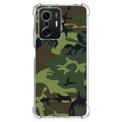 Xiaomi 11T | 11T Pro Doorzichtige Silicone Hoesje Army Dark Xiaomi 11T | 11T Pro Doorzichtige Silicone Hoesje Army Dark