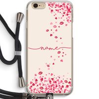 Hartjes en kusjes: iPhone 6 / 6S Transparant Hoesje met koord