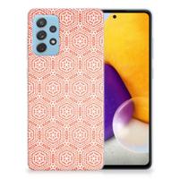 Samsung Galaxy A72 | TPU bumper | Pattern Orange