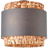 Brilliant PlafondlampWaterlilly rotan met grijze stof - 99828/22