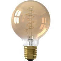 Lichtbron Globelamp Flex 8cm Goud E27 - thumbnail