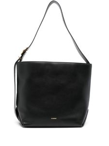 Jil Sander sac porté épaule Cannolo en cuir - Noir