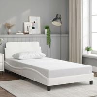 Bedframe "Dover" kunstleer wit 100x200 cm
