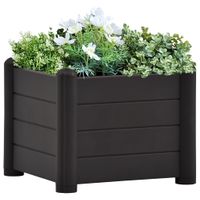 VidaXL Plantenbak verhoogd 43x43x35 cm pp antraciet