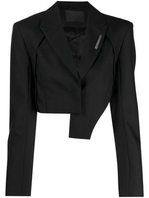 HELIOT EMIL blazer à plaque logo - Noir