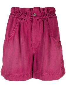 MARANT ÉTOILE short à taille haute froncée - Rose