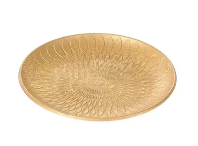 Decoratieschaal Hout Goud Ø29cm