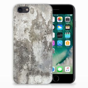 iPhone SE 2022 | SE 2020 | 8 | 7 TPU Siliconen Hoesje Beton Print