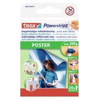 tesa POWERSTRIPS® Poster Dubbelzijdig plakband Wit Inhoud: 20 stuk(s) - thumbnail