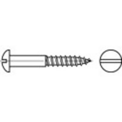 TOOLCRAFT TO-5446593 Bolkop houtschroeven 2.5 mm 16 mm Sleuf DIN 96 Messing 500 stuk(s)