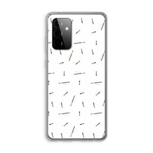 Hipster stripes: Samsung Galaxy A72 Transparant Hoesje