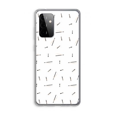 Hipster stripes: Samsung Galaxy A72 Transparant Hoesje