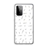 Hipster stripes: Samsung Galaxy A72 Transparant Hoesje