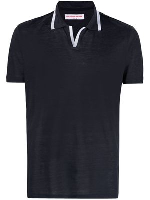 Orlebar Brown polo Felix en lin - Bleu