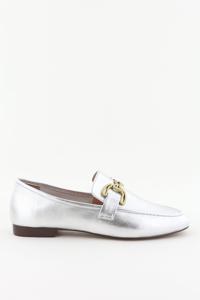 Bibi Lou loafers met gouden gesp zilver