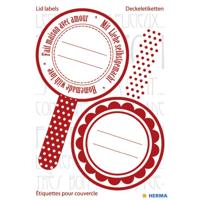 Etiket HERMA 15446 keuken new look rood