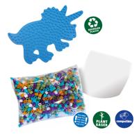 SES green beedz - strijkkralenset triceratops dino