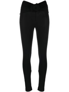 Magda Butrym legging à fleur appliquée - Noir