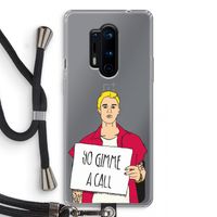 Gimme a call: OnePlus 8 Pro Transparant Hoesje met koord