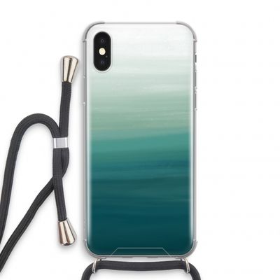 Ocean: iPhone X Transparant Hoesje met koord
