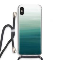 Ocean: iPhone X Transparant Hoesje met koord