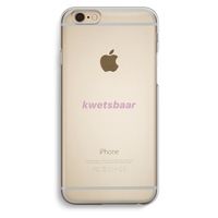 kwetsbaar: iPhone 6 / 6S Transparant Hoesje