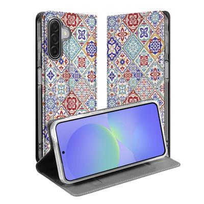 Bookcase Samsung Galaxy A17 Tiles Color