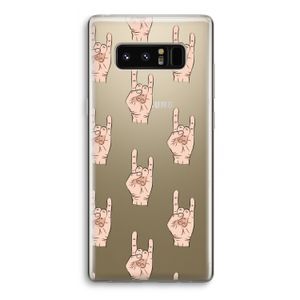 Rock: Samsung Galaxy Note 8 Transparant Hoesje