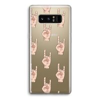 Rock: Samsung Galaxy Note 8 Transparant Hoesje