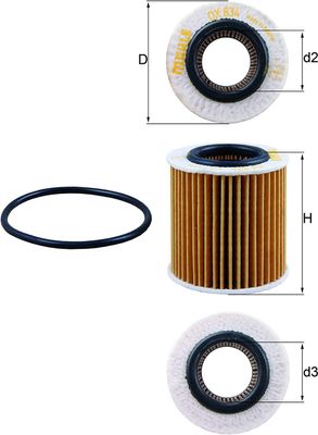 Oliefilter OX834D