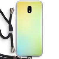 Minty mist pastel: Samsung Galaxy J3 (2017) Transparant Hoesje met koord