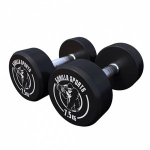 Gorilla Sports 100277-00008-0106 dumbbell Dumbbell met vast gewicht 15 kg 2 stuk(s)