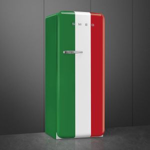 Smeg FAB28RDIT5 combi-koelkast Vrijstaand 270 l D Groen, Rood, Wit