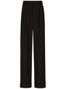 Dolce & Gabbana pantalon ample à plis - Noir