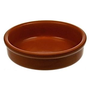 8x Kleine creme brulee bakjes/schaaltjes terracotta 7 cm