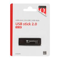 Usb stick 2.0 quantore usb-a 32gb zwart | 400 stuks